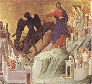 Duccio di Buoninsegna The Tempration of Christ on the Mountain Spain oil painting artist